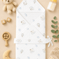 4-Layer Hooded Towel - Flying Puppy Print