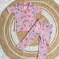Half Sleeve Kids Night Suit - Pink Bow