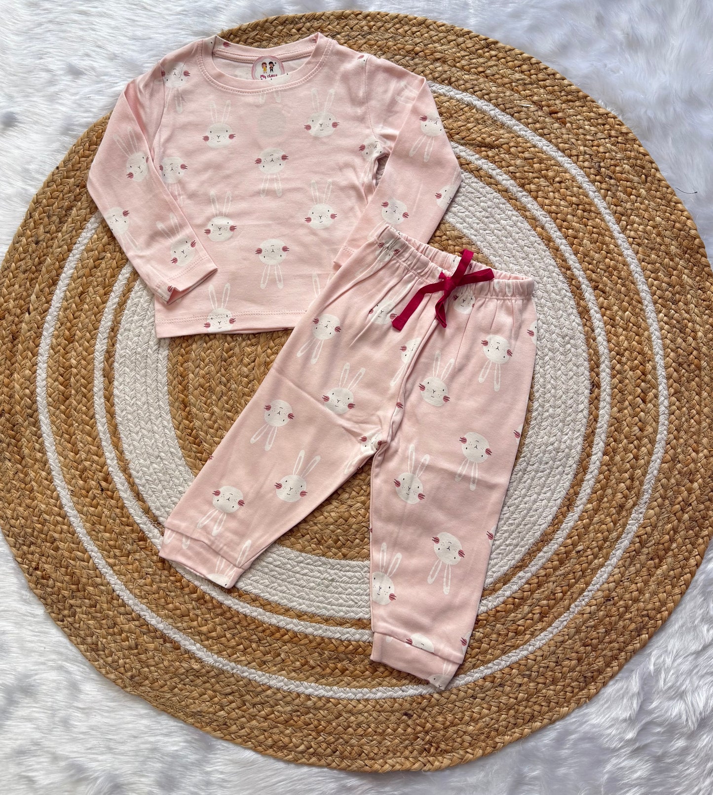 Full Hand Co-ords Set - Pink Bunny