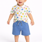 Boys Chinese Collar T-Shirt & Trouser Set