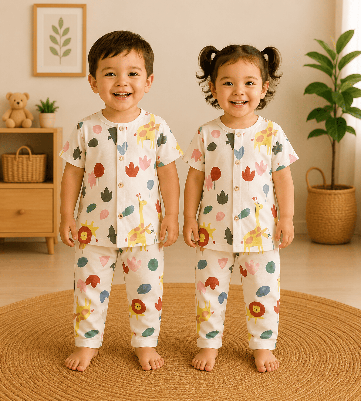 Kids Premium Cotton Night Suit