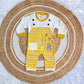 Dungaree Set Infant - Yellow Stripes