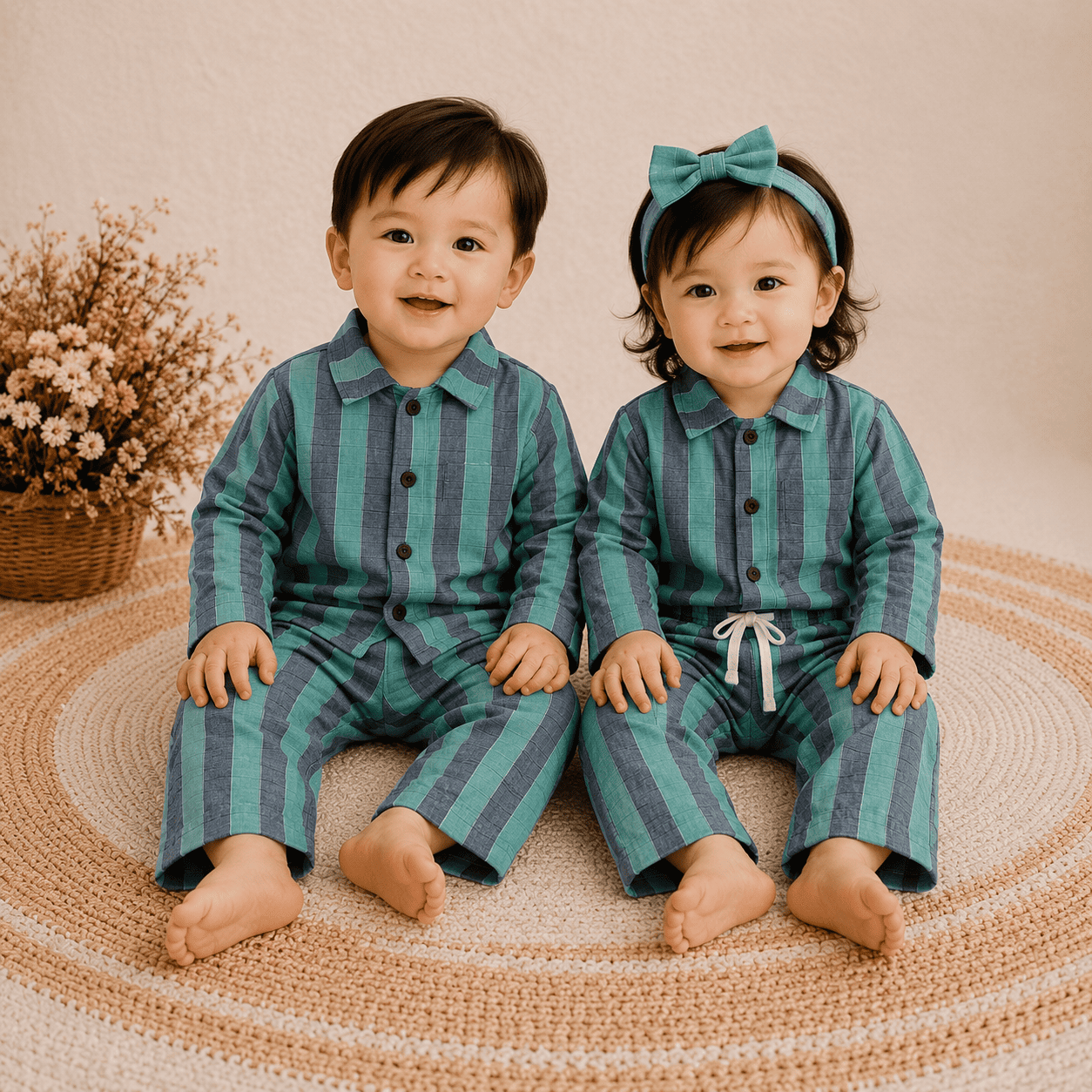 Premium Muslin Fullslevee Shirt with Pant Set