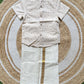 Linen Shirt with Velcro Veshti Set