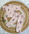 Half Sleeve Co-Ords Set - Pink Micky