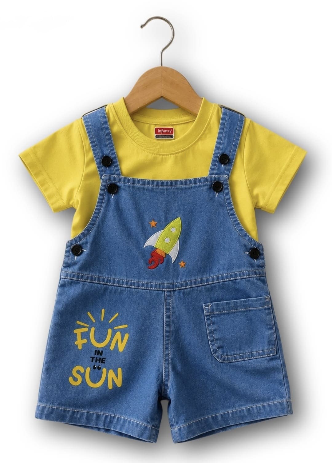 Denim Dungaree Set
