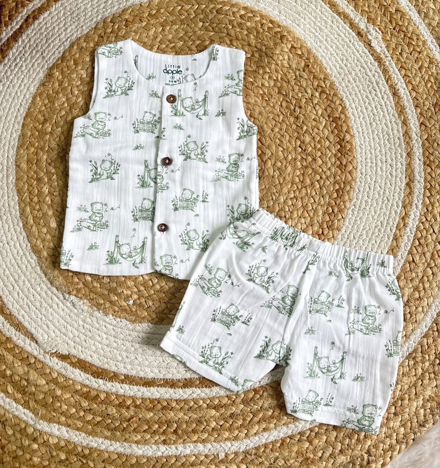 Premium Muslin Double Cloth Sleeveless Sets