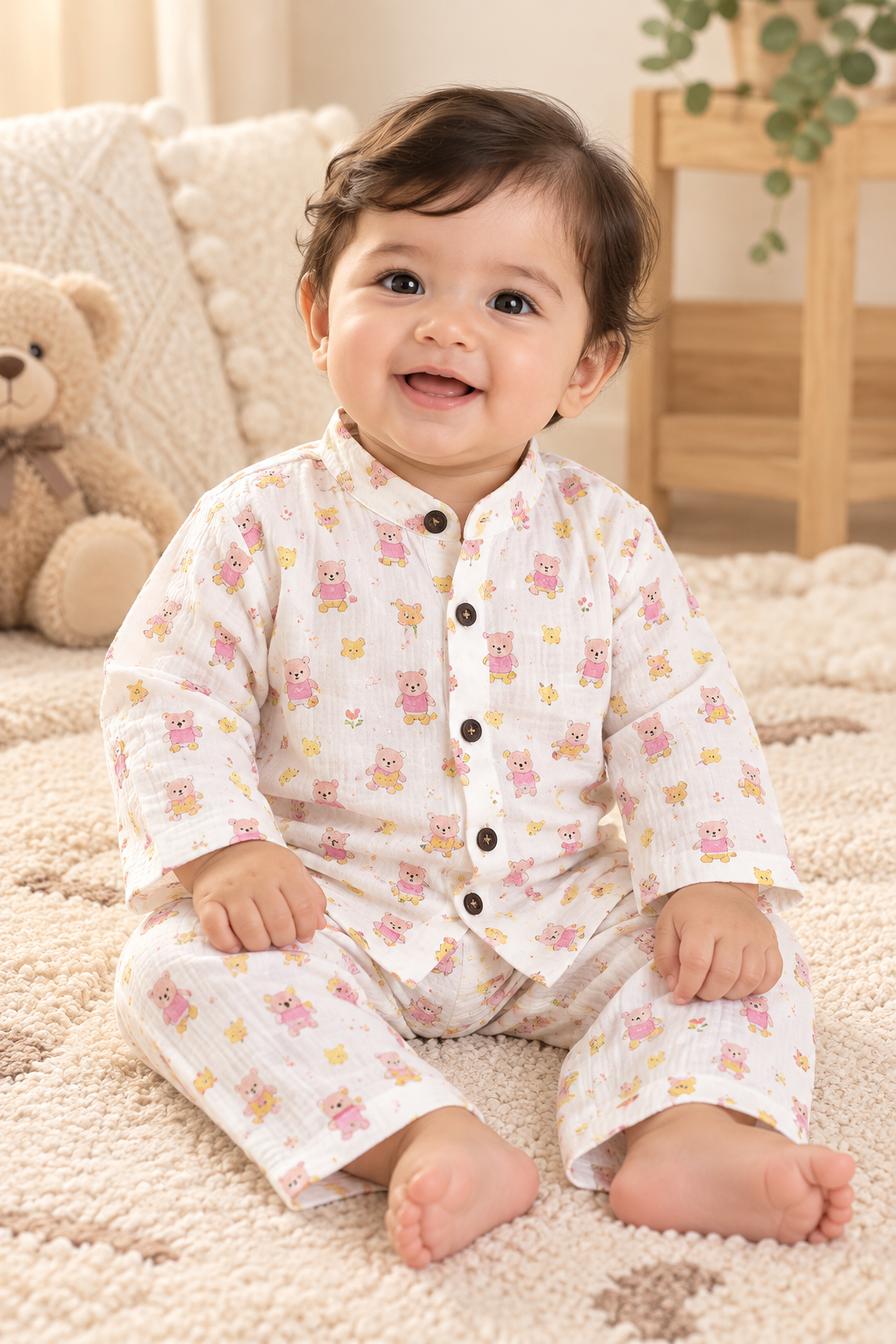Muslin Full Sleeve Co-ord Set - Buy 3 for 999₹