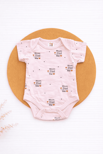 Onesies- Light Pink Mom+Dad=Me