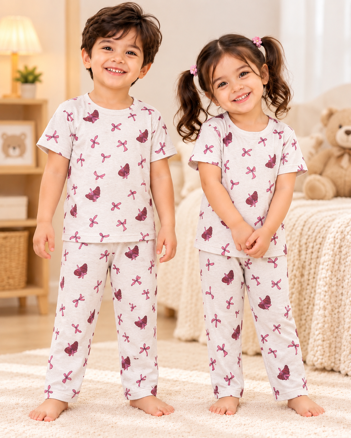 Kids Half Sleeve Co-ords - Buy 4 for 999₹
