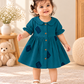 Muslin Frock with Front Buttons - Buy 3 for 999₹