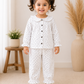 Girls Ruffle Neck Muslin Set