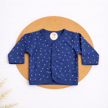 T-shirt - Dark Blue White Dots