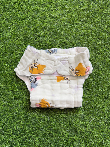 Crinkled Muslin Nappy