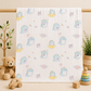 Muslin 6 Layer Bath Towel- Baby Dino