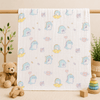 Muslin 6 Layer Bath Towel- Baby Dino