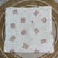 Muslin 6 Layer Bath Towel- Teddy Bear