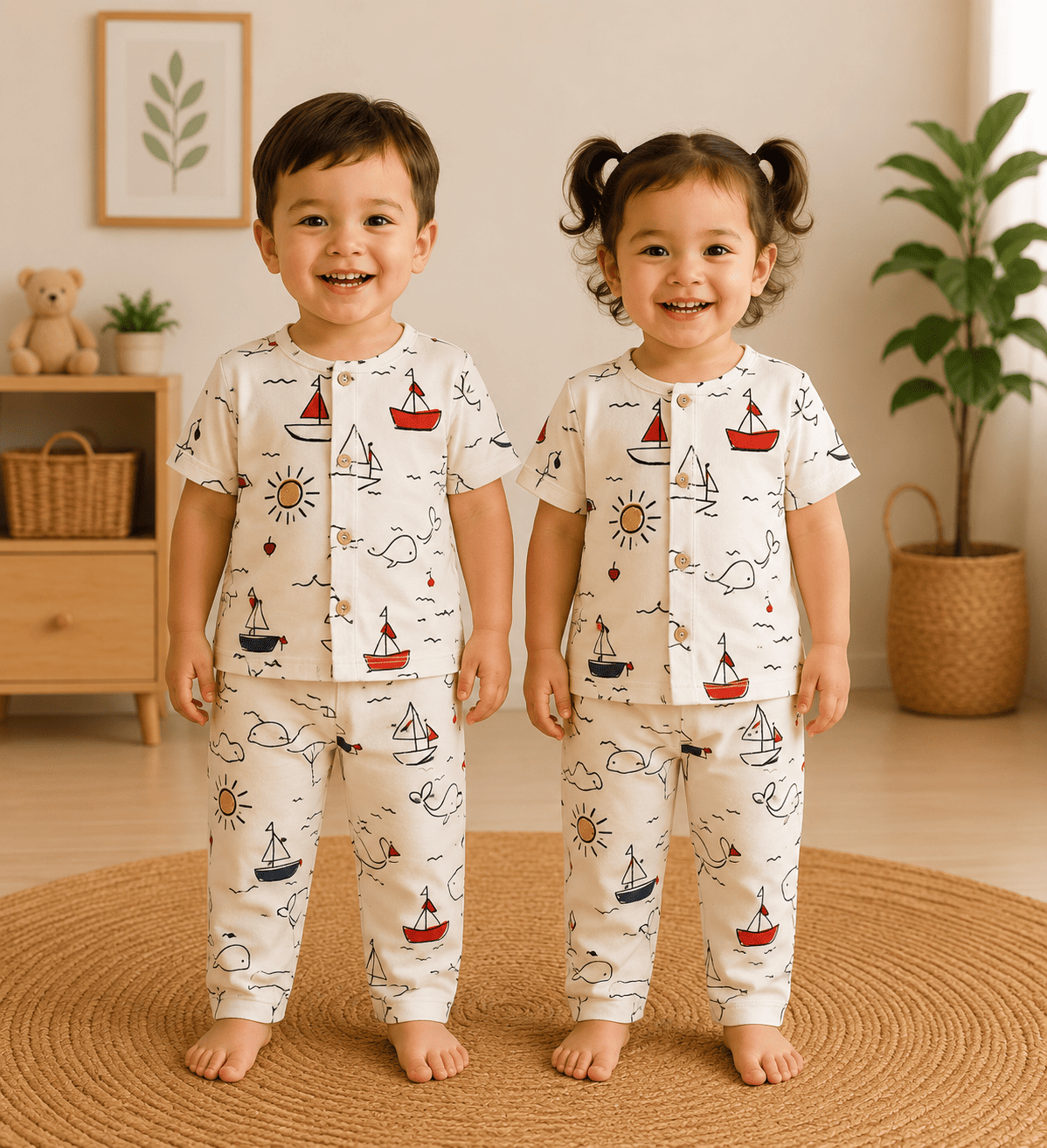 Kids Premium Cotton Night Suit