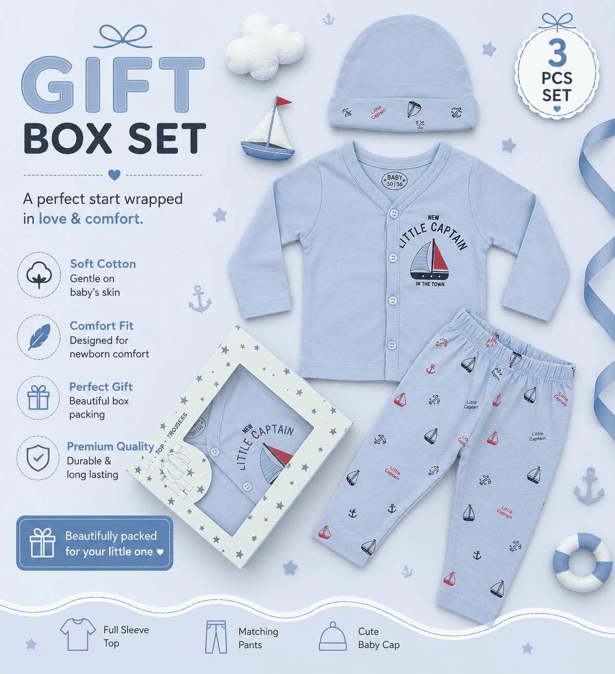 Gift Box Set - Little Captain