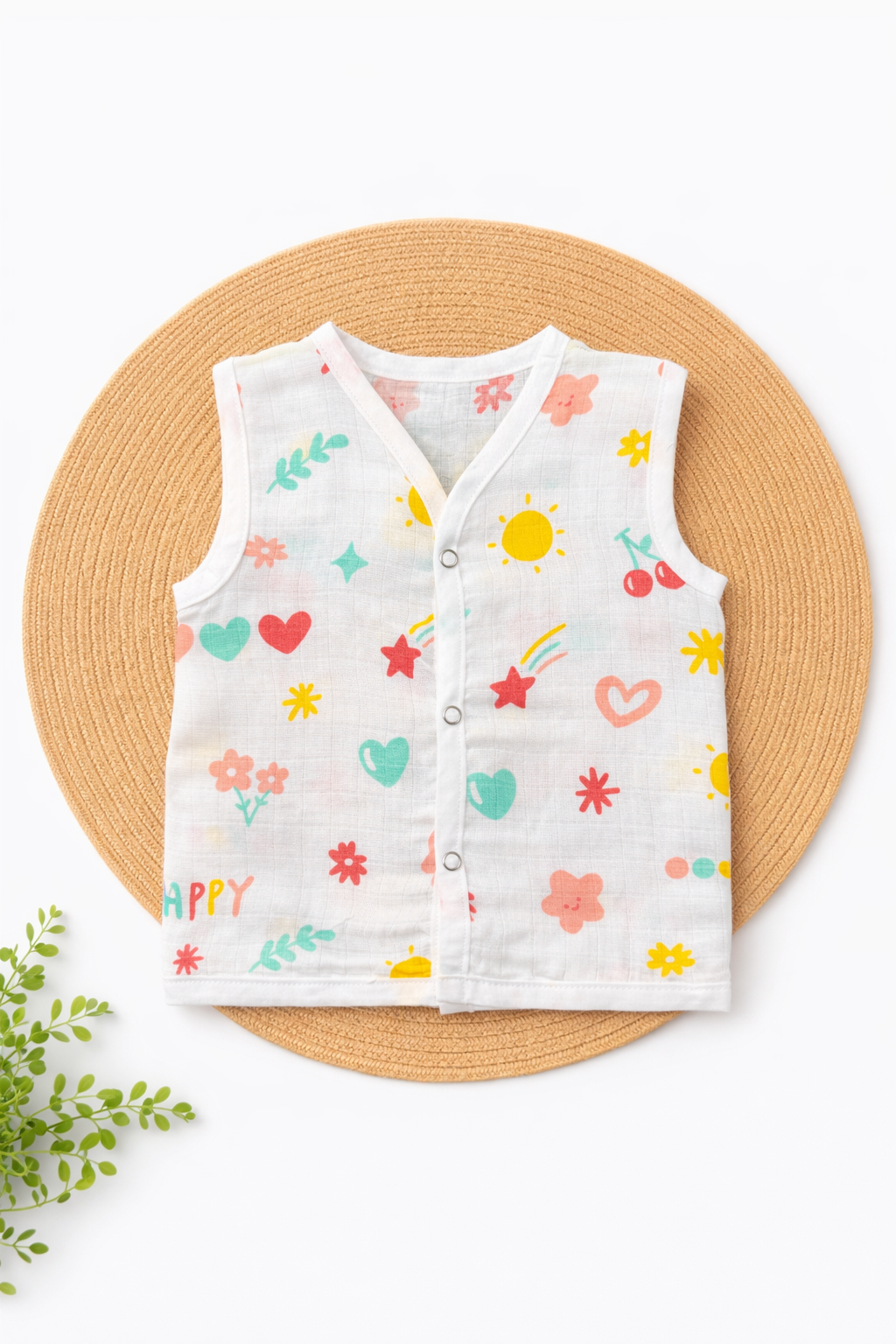 Muslin Jabla - Cherry