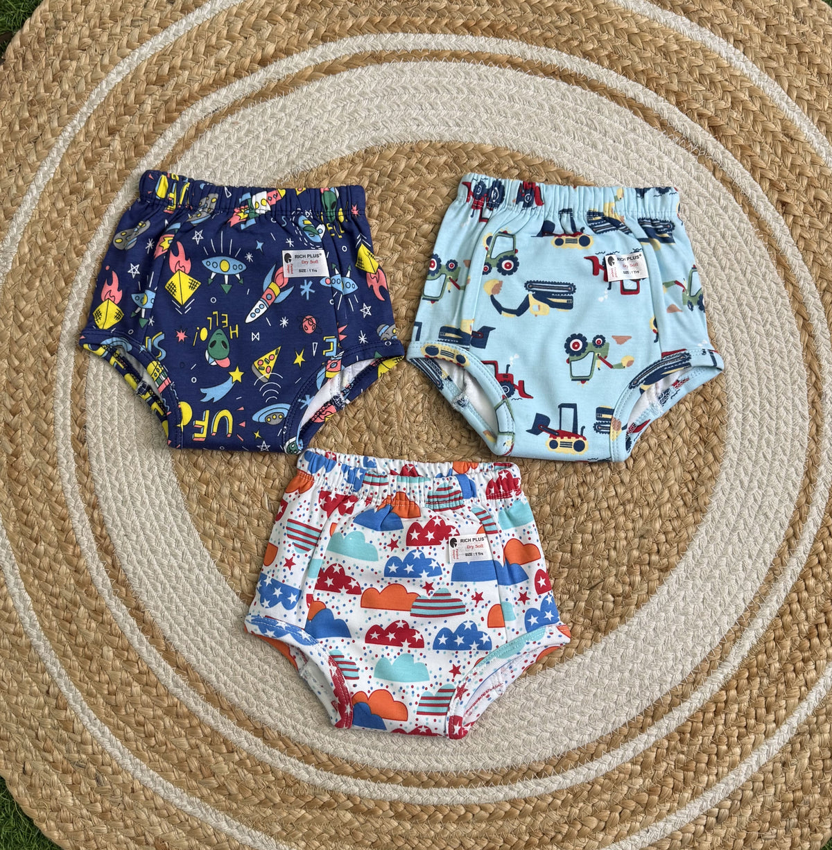 Padded Potty Training Pants- Size 1 (1-2 Years)