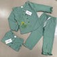 Girls Ruffle Neck Muslin Set