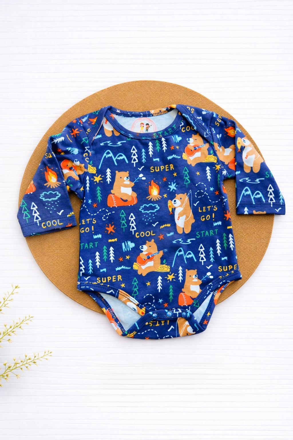 Onesie- Dark blue Bear