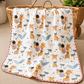 4 Layer Receiving Blanket - Giraffe