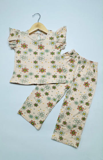 Frill Sleeve Palazzo Co-ord Sets