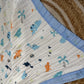 Muslin Receiving Blanket - Small Dinosaur