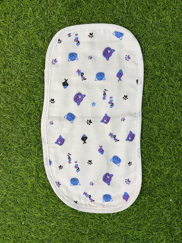 6 Layer Muslin Burp Cloth- Cat