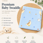 Premium Muslin Swaddle - Blue Moon Bear