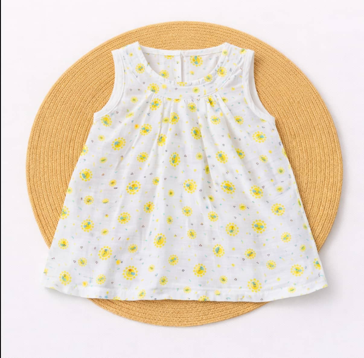 Muslin Frock With Back Zip