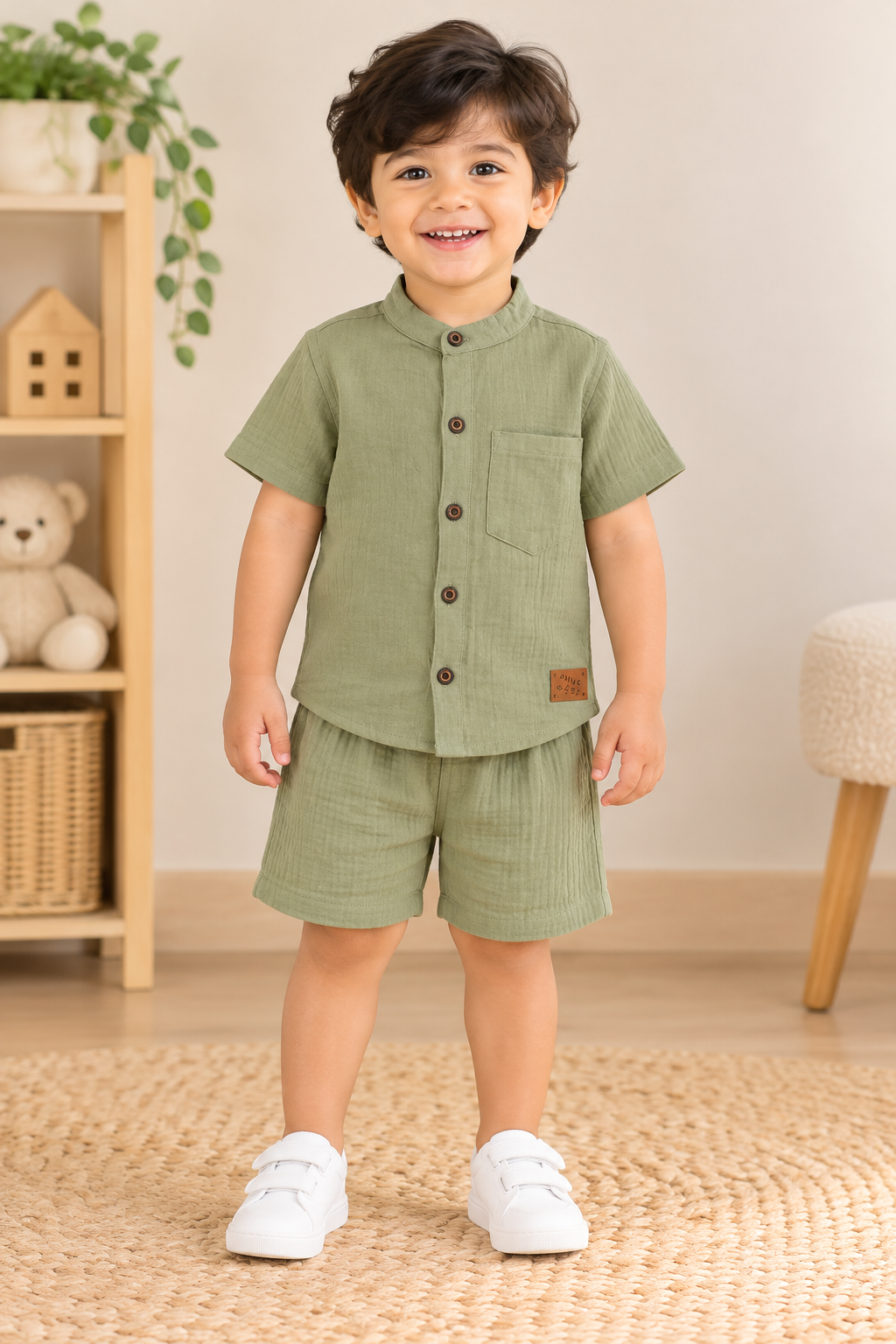 Premium Muslin Co-Ord Set for Boys