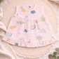 Premium Muslin Frock with Front Button