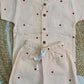 Premium Muslin Co-Ord Set for Boys - light orange