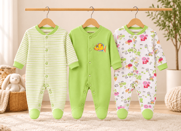 3 Piece Romper Set Soft Cotton