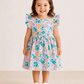 Frill Sleeve Frock - Mixed Flower