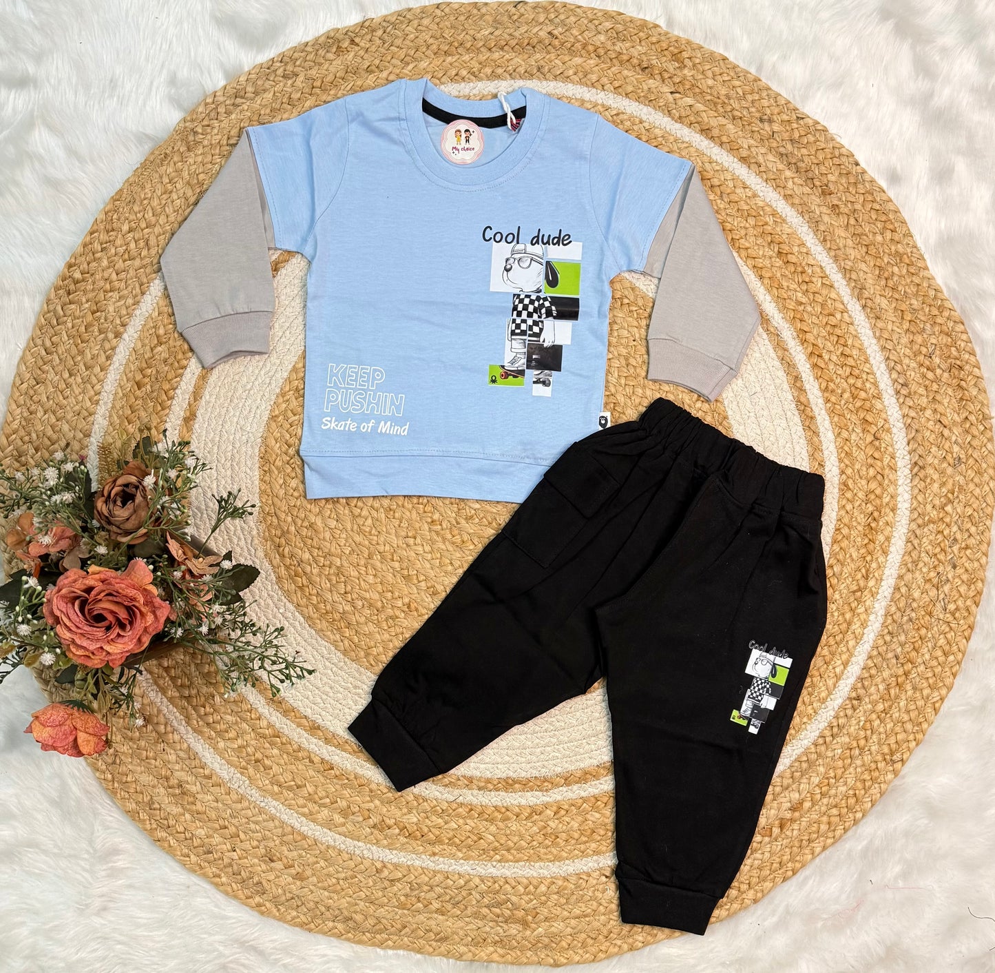 Kids Jogger Set – Blue Cool Dude