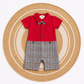 Fancy Baby Boy Romper (Pink)