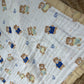 Muslin Receiving Blanket - Teddy Love