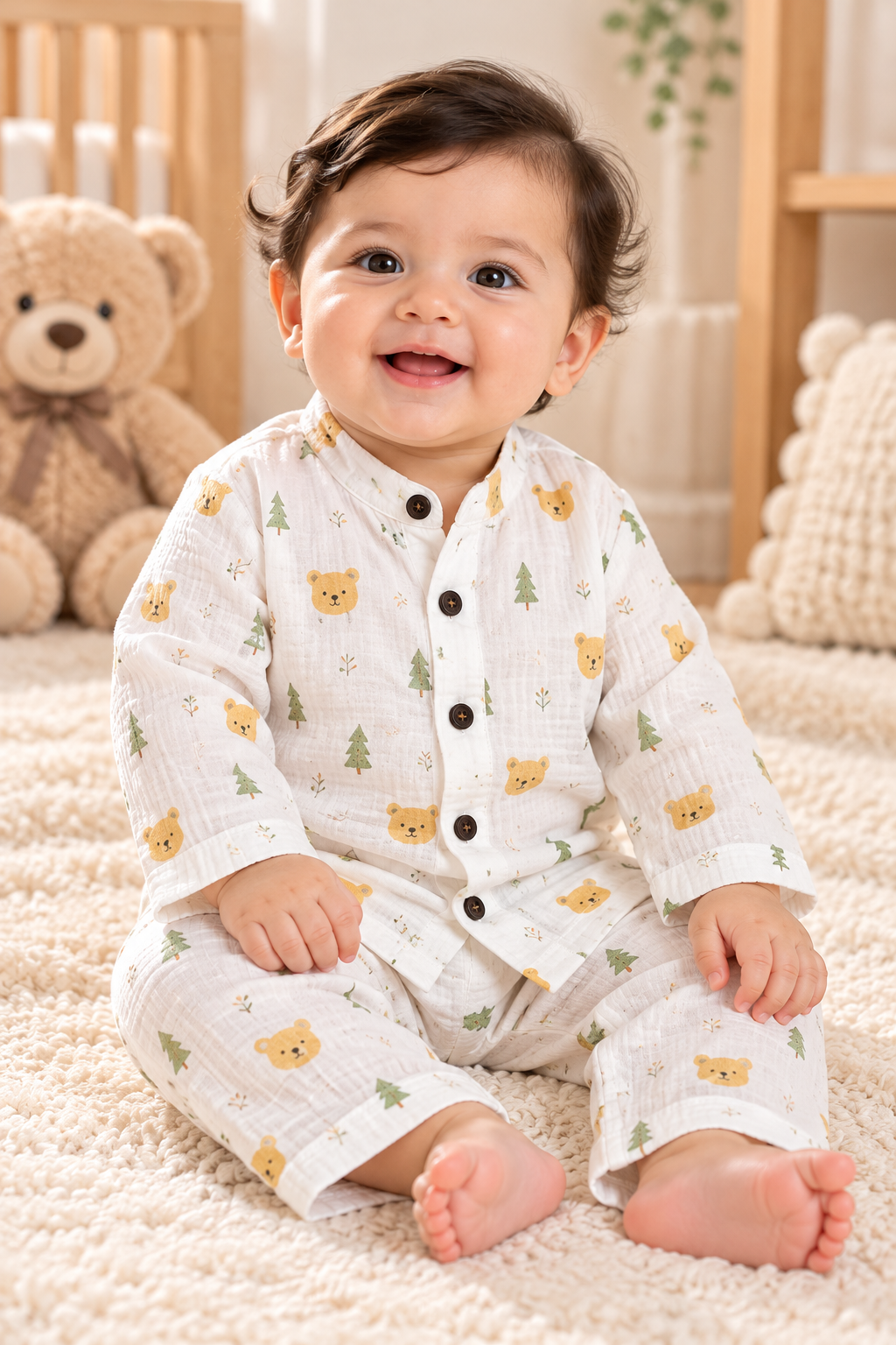 Muslin Full Sleeve Co-ord Set - Buy 3 for 999₹