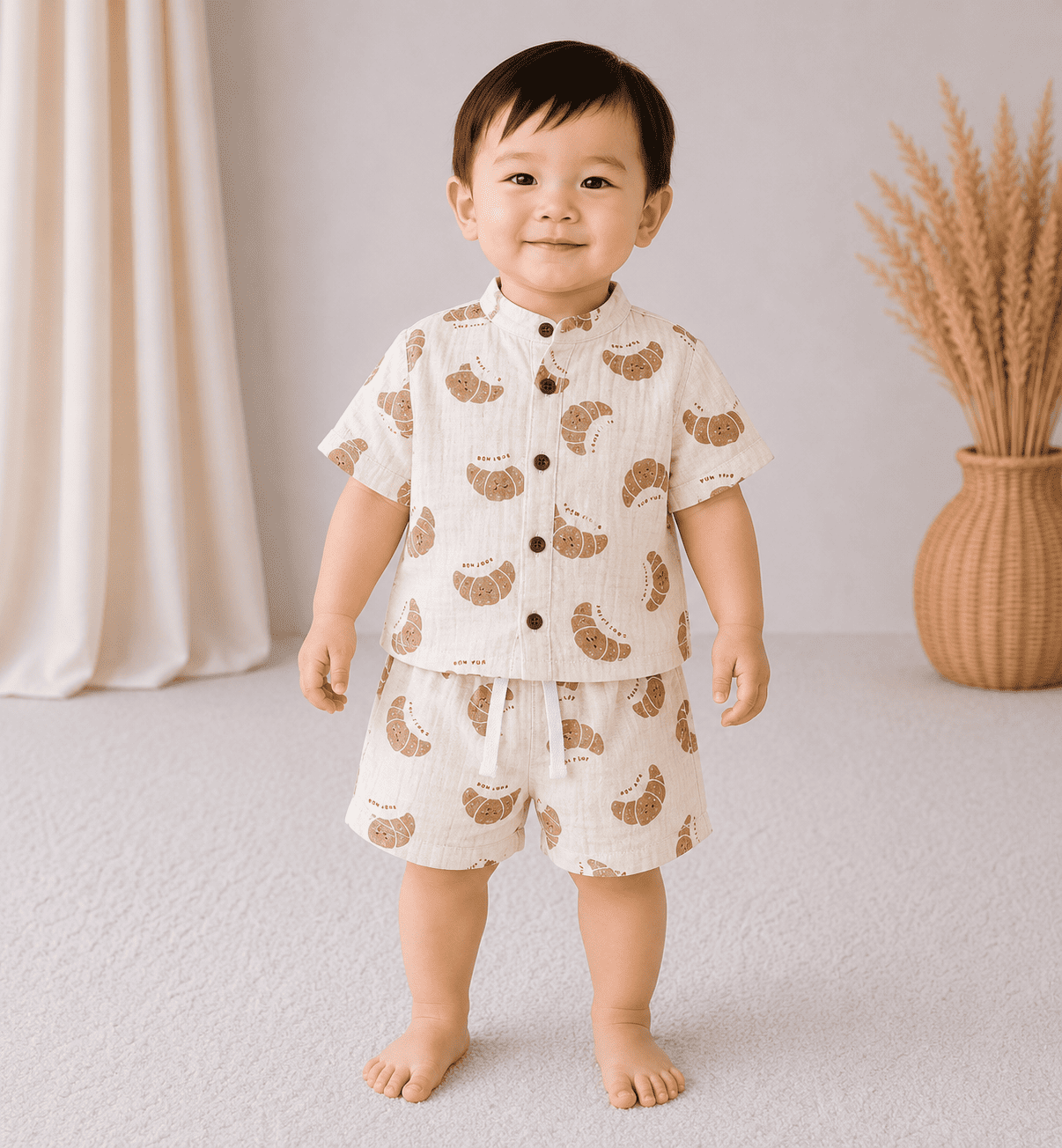 Premium Muslin Co-Ord Set for Boys
