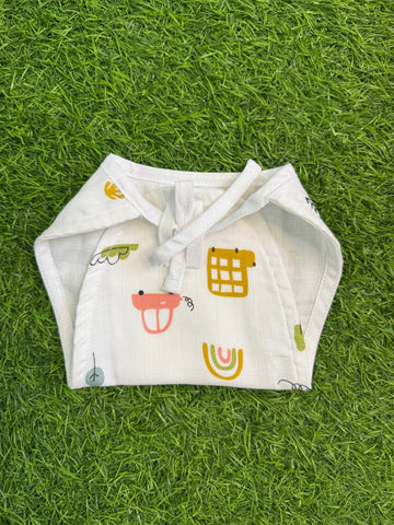 Muslin 6 layer Nappy- Car