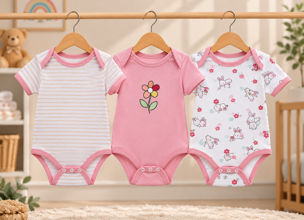 3 Piece Onesies Set Soft Cotton