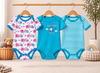 3 Piece Onesies Set Soft Cotton