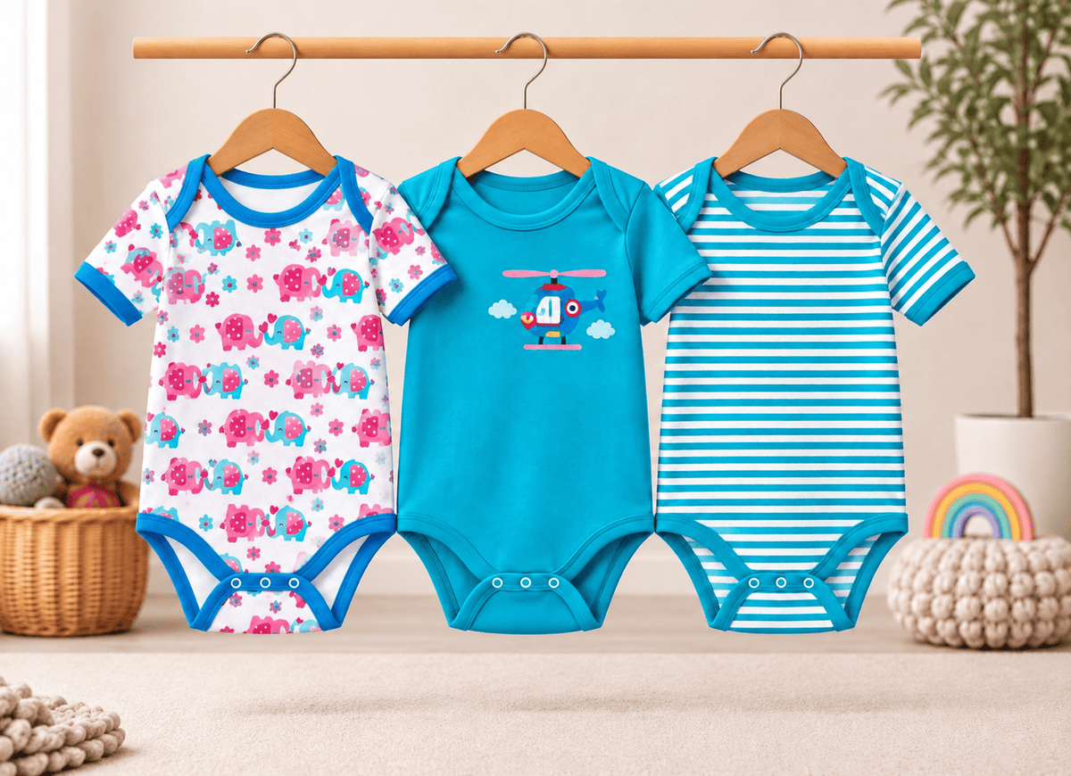3 Piece Onesies Set Soft Cotton