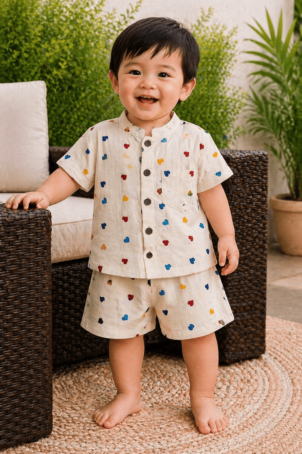 Premium Muslin Co-Ord Set for Boys