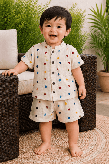 Premium Muslin Co-Ord Set for Boys