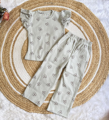 Frill Sleeve Plazo Co-ord Sets